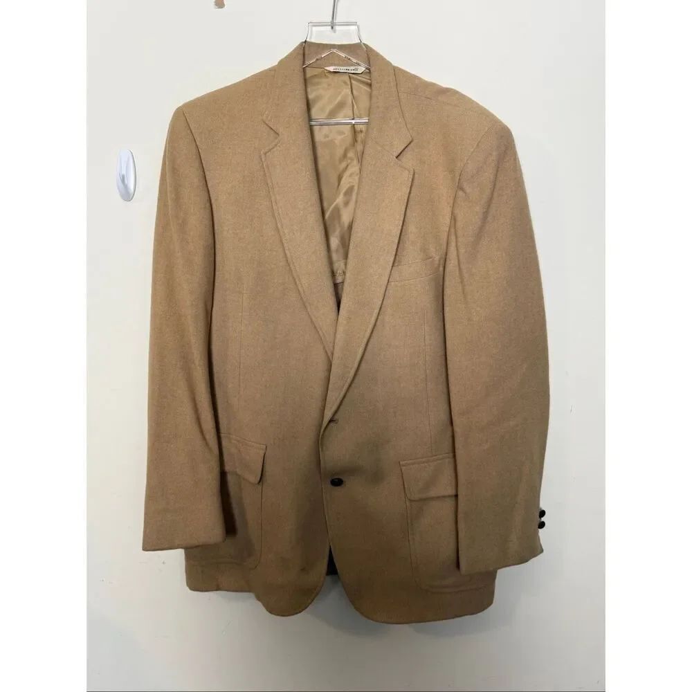 Harcourt and James Field Brothers Camel Hair Blazer Sport Coat Tan Classic Weste
